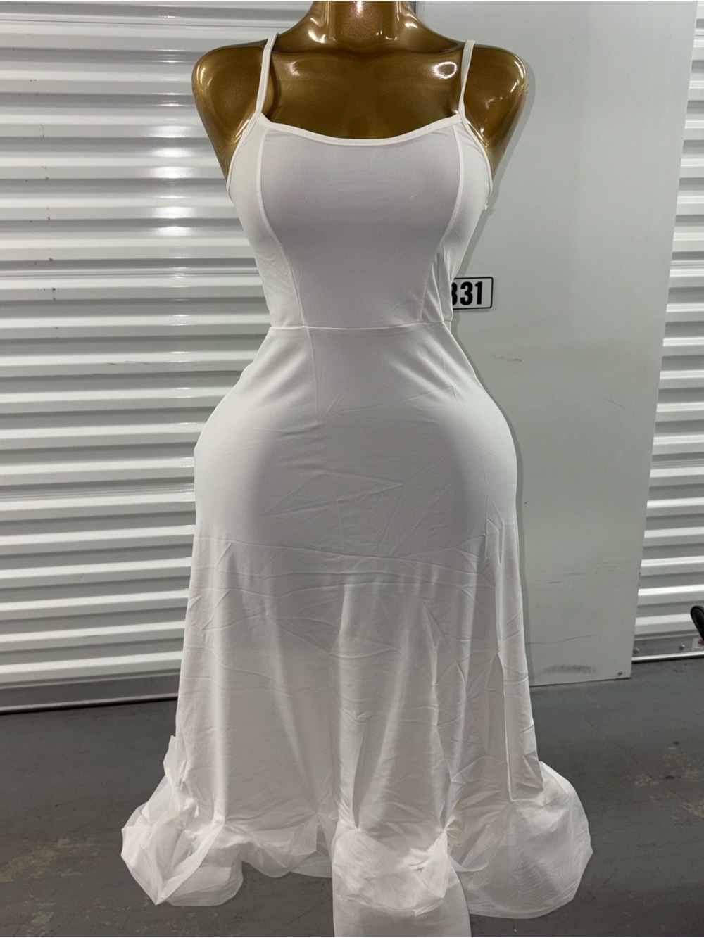 White Spaghetti Strap Maxi Dress - Classic Women's Summer Dress